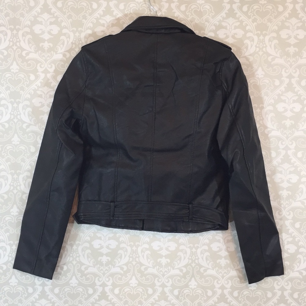 One Small Left!{Love Tree}Vegan Leather MotoJacket - Picture 8 of 8